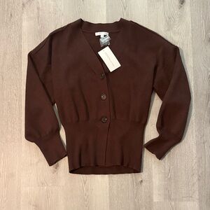 Design History Chocolate Cardigan